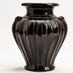 Roseville Pottery Black Vase